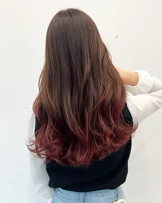 ロング カラー パーマ 平日オススメ✨ コスパ&タイパ✨山下のヘアスタイル