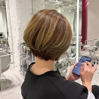 ショート レイヤー♡ショート 石川優奈のヘアスタイル