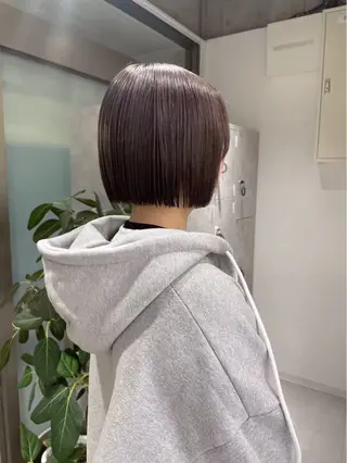 ショート カラー 参戦ヘア/艶カラー/ オタク美容師すみねのヘアスタイル