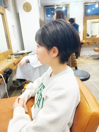 ショート カラー 👑銀座ショート/ 絶壁補正/金子涼👑のヘアスタイル