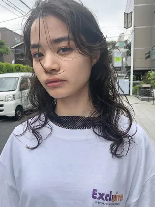 セミロング カラー パーマ ミニモ最高評価獲得 ⭐️代表/Koheiのヘアスタイル