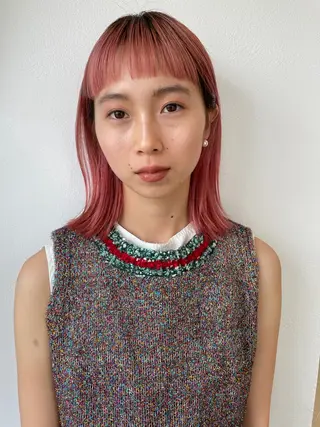 ミディアム カラー 村上雅人 ナチュラルモードのヘアスタイル