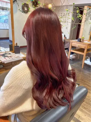 カラー アカリ😸🫶 カラーリスト🧡のヘアスタイル