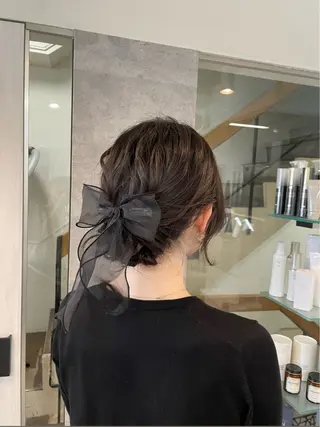 ヘアアレンジ 愛　莉/兵庫・加古川 美容室/艶カラーのヘアスタイル