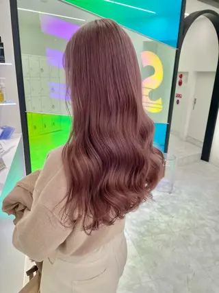 ロング カラー 🤎モテ髪&透明感 ミルクティー🥣🤎のヘアスタイル