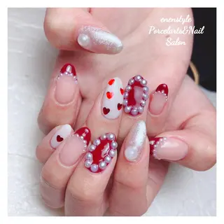 ミディアム ネイル 🐾enen style 🐾のネイルデザイン