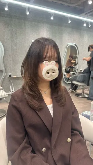 ロング 韓国レイヤー　韓国 ボブ 👑二響のヘアスタイル