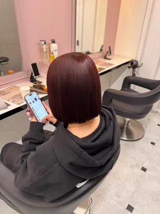 ミディアム ♥️韓国風透明感 暖色misa♥️のヘアスタイル