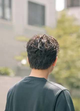 ショート カラー パーマ メンズ 🔗メンズサロン🔗 Kieのヘアスタイル