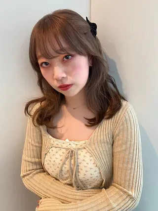 ミディアム カラー mai / linoah˚✧のヘアスタイル