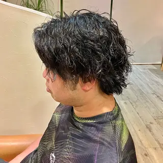 ショート パーマ メンズ 森田 研司のヘアスタイル