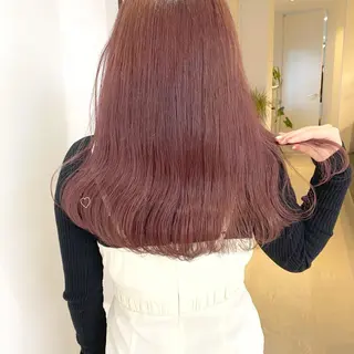 カラー mizuki/ピンク ベージュ.レイヤーのヘアスタイル
