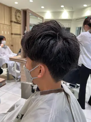 ショート パーマ メンズ 田代 祐太のヘアスタイル