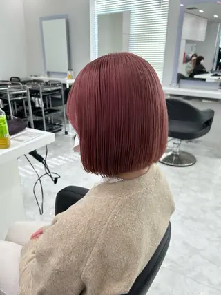 ミディアム カラー ヘアアレンジ ♥️暖色支持多数 ♥️銀座 mioのヘアスタイル