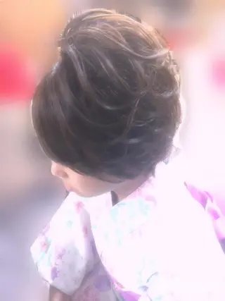 ショート ヘアアレンジ しー ちゃんのヘアスタイル