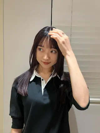 ロング M E I 🪷 似合わせヘルシーヘアのヘアスタイル
