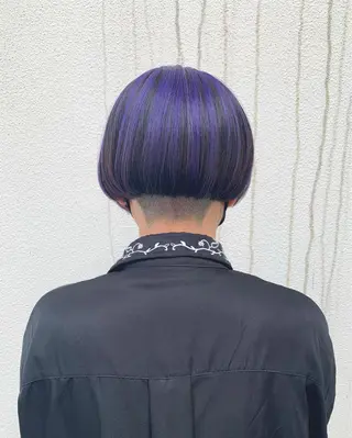 ショート カラー ハイトーン/ショート 村上淳乃🐥のヘアスタイル