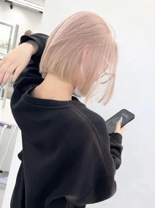ショート カラー 透明感×ダブルカラ ーHarusa🎀のヘアスタイル