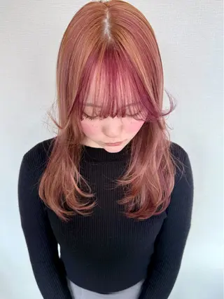 ミディアム カラー 田室 和幸のヘアスタイル