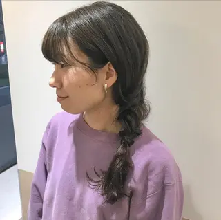 セミロング 大阪ヴィーガンサロン KANAKOのヘアスタイル