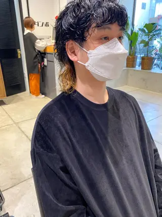 ショート カラー パーマ ヘアアレンジ メンズ キッズ ネイル マツエク・マツパ パーマスタイル🔅 sayacaのヘアスタイル