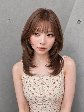 ロング ゆい レイヤーカット特化のヘアスタイル