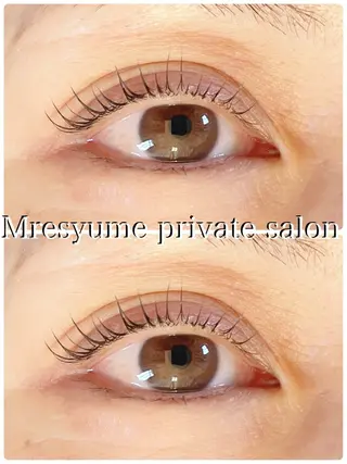 マツエク・マツパ Mresyume MAYUのマツエク・マツパデザイン