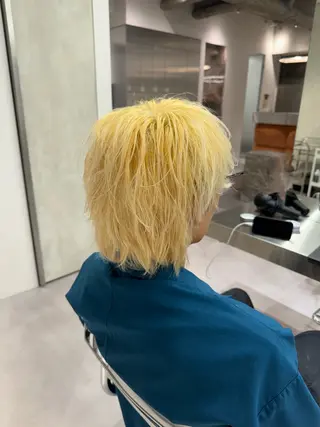 カラー パーマ メンズ ブリーチ/パーマ特化 片平和寿のヘアスタイル