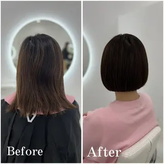 ショート カラー ✄﻿aini天王寺 ✄﻿ゆ乃のヘアスタイル