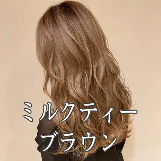 ロング カラー 髪質改善カラー韓国風 レイヤーtudaのヘアスタイル