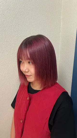 ミディアム カラー Miyuu 『藤沢』のヘアスタイル