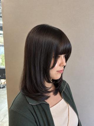 セミロング 神代 優生のヘアスタイル