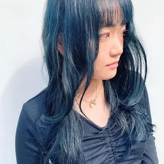 ミディアム カラー 中川 竜誠のヘアスタイル