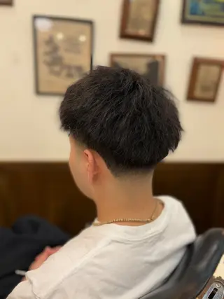 ミディアム 大久保 竣太のヘアスタイル