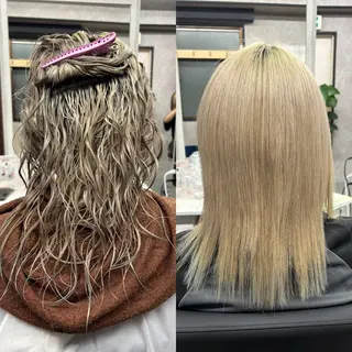 セミロング かがみ/メンテナンス カット無料のヘアスタイル