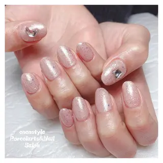 ミディアム ネイル 🐾enen style 🐾のネイルデザイン