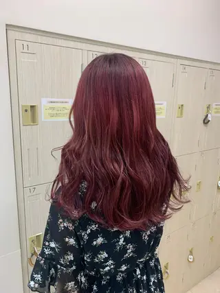 セミロング カラー 暖色/ブリーチカラー 🎀 M i k uのヘアスタイル