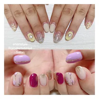 ミディアム ネイル 🐾enen style 🐾のネイルデザイン