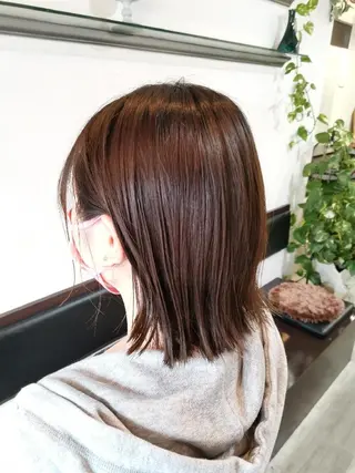 ミディアム ツヤ髪ケアカラー✨ 中谷良成のヘアスタイル