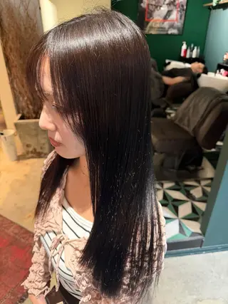 ロング カラー アユム副店長褒められ 艶髪プロデュース✨のヘアスタイル
