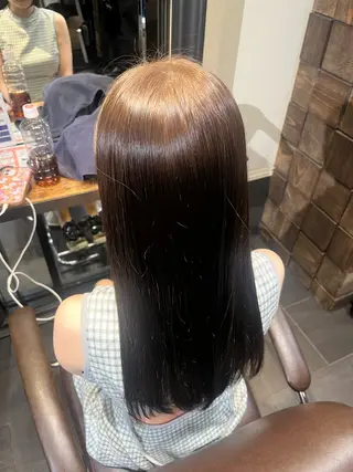 ロング カラー 大法 琉空レイヤーカットのヘアスタイル