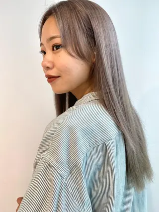 ロング サトウ ナナのヘアスタイル