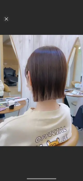 ショート カラー 廣瀬双葉 ボブ/ミディアムのヘアスタイル
