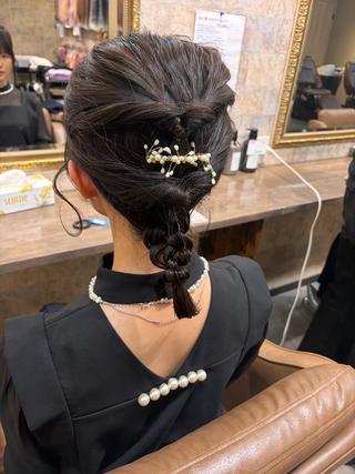 ミディアム ヘアアレンジ 前田 みのりのヘアスタイル