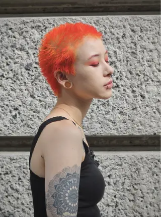 ショート カラー Ikeda Uのヘアスタイル