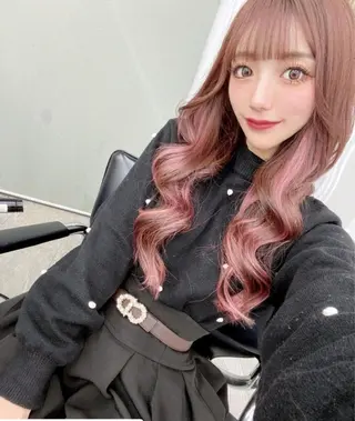 ロング カラー カラーとエクステ 🌟エクステのヘアスタイル
