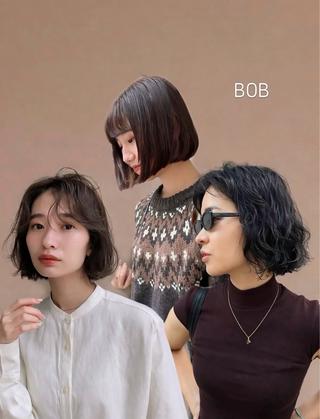 ショート カラー パーマ 似合わせ/オシャレ /ツヤ感🍃Renaのヘアスタイル