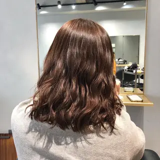 ミディアム パーマ 【表参道】Ruri デジタルパーマのヘアスタイル