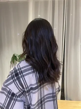 セミロング カラー たなか こころ🎀のヘアスタイル
