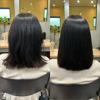 ミディアム パーマ hub hair レイヤー/ナチュラルのヘアスタイル